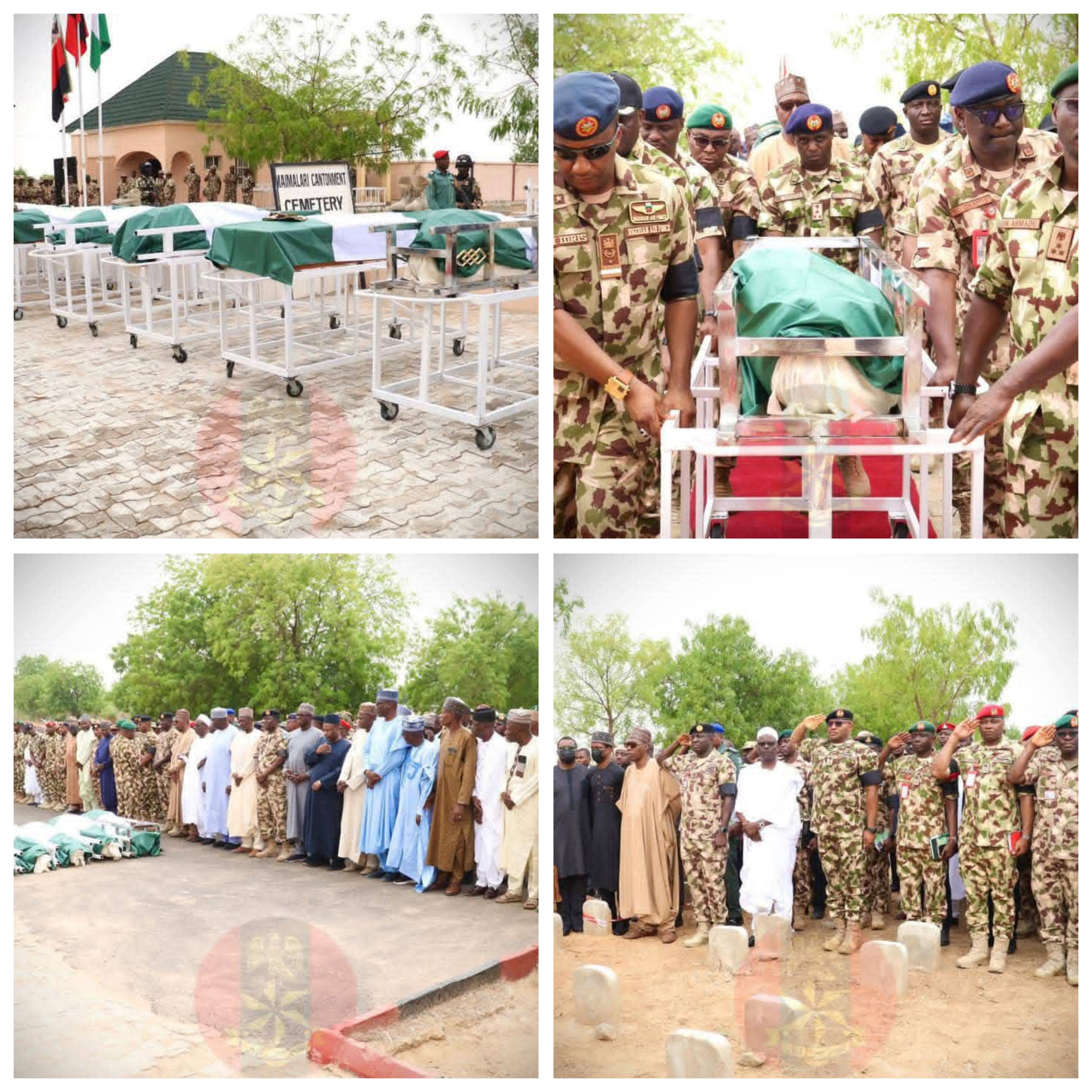Brigadier General Omo Braimah and other fallen soldiers laid to rest with military honours in Borno