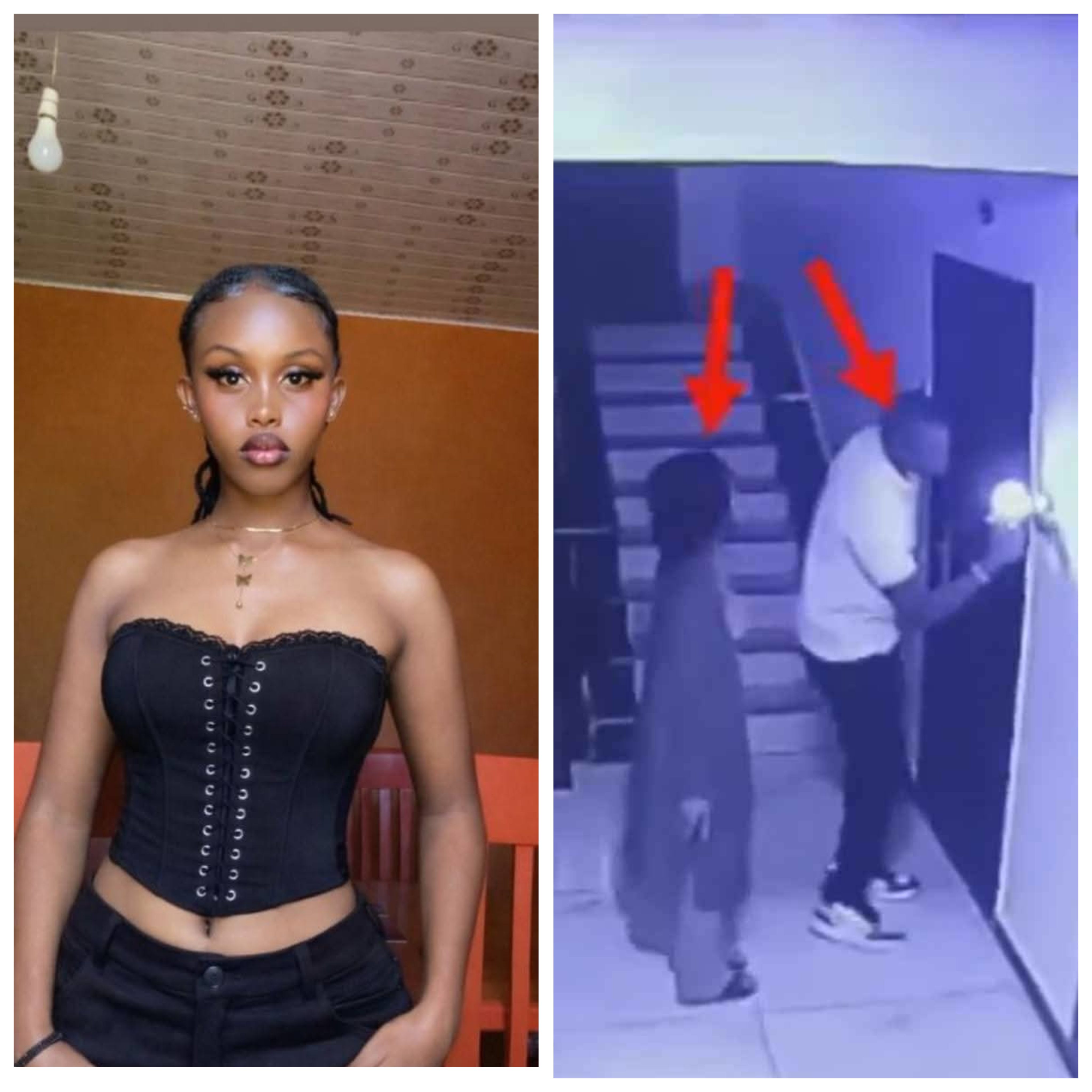 CCTV footage shows final moments of 22-year-old Kenyan student before she fell to her d3ath from sixth floor of apartment