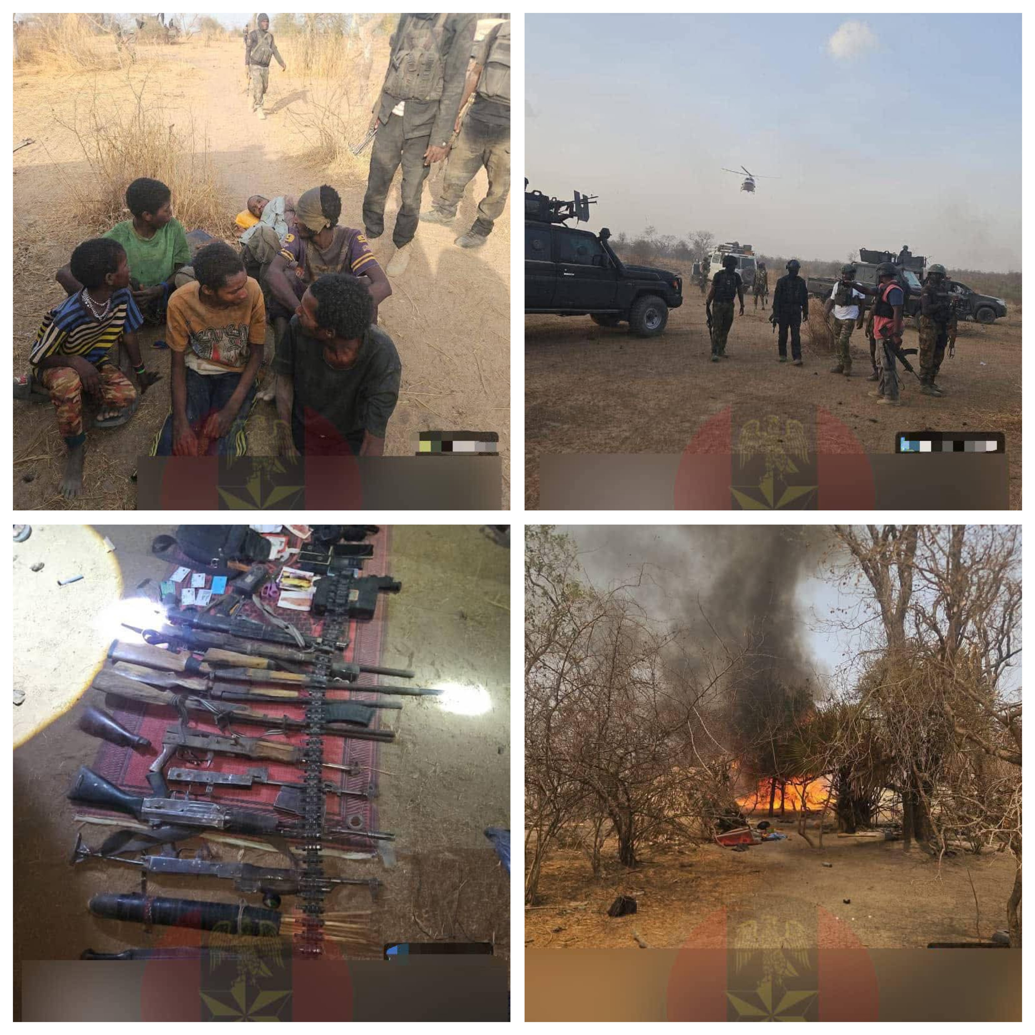 Troops clear bandits