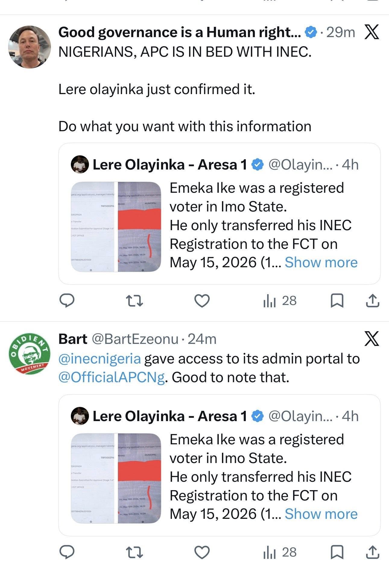 Nigerians raise alarm over FCT Minister Nyesom Wike?s spokesperson allegedly having access to INEC?s admin page and violating data privacy law