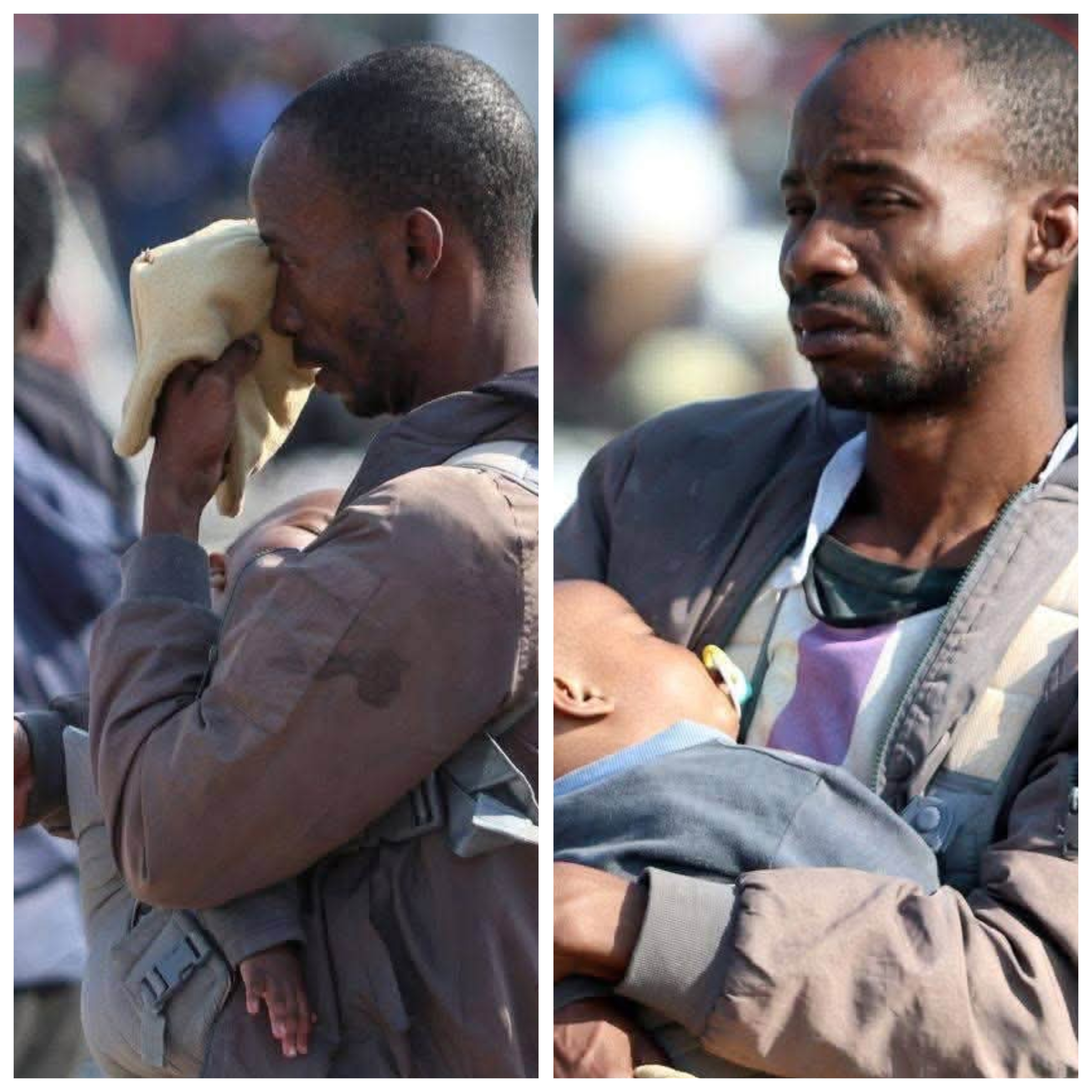 Malawian father breaks down at relocation site in South Africa amid repatriation process