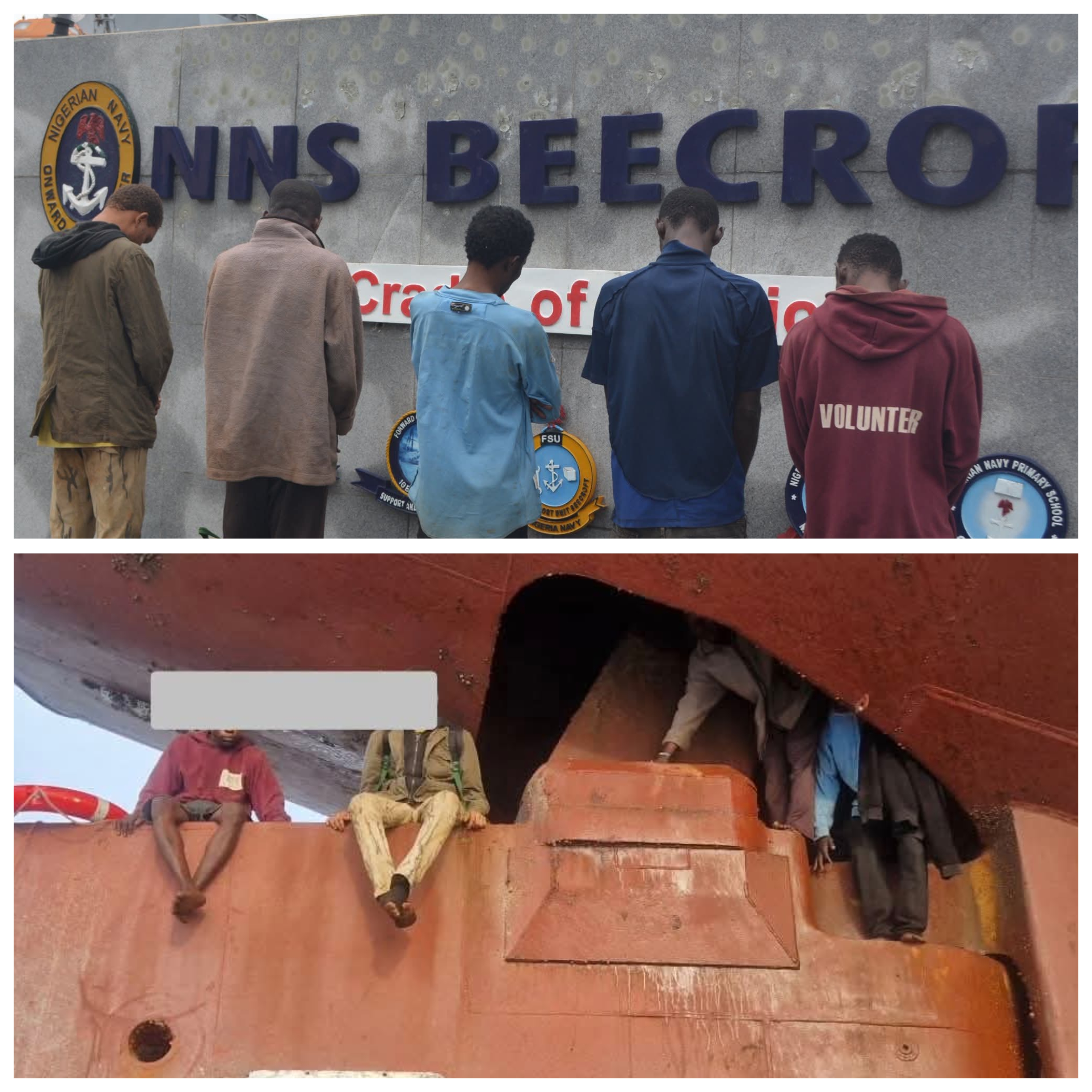 Nigerian Navy intercepts five stowaways on India-bound merchant ship