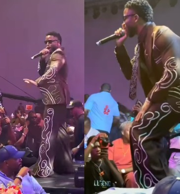 Why were the men frowning? - Reactions as singer Chike performs in Lagos weeks after scandal of his alleged affair with TV host, Frank Edoho?s wife, Sandra