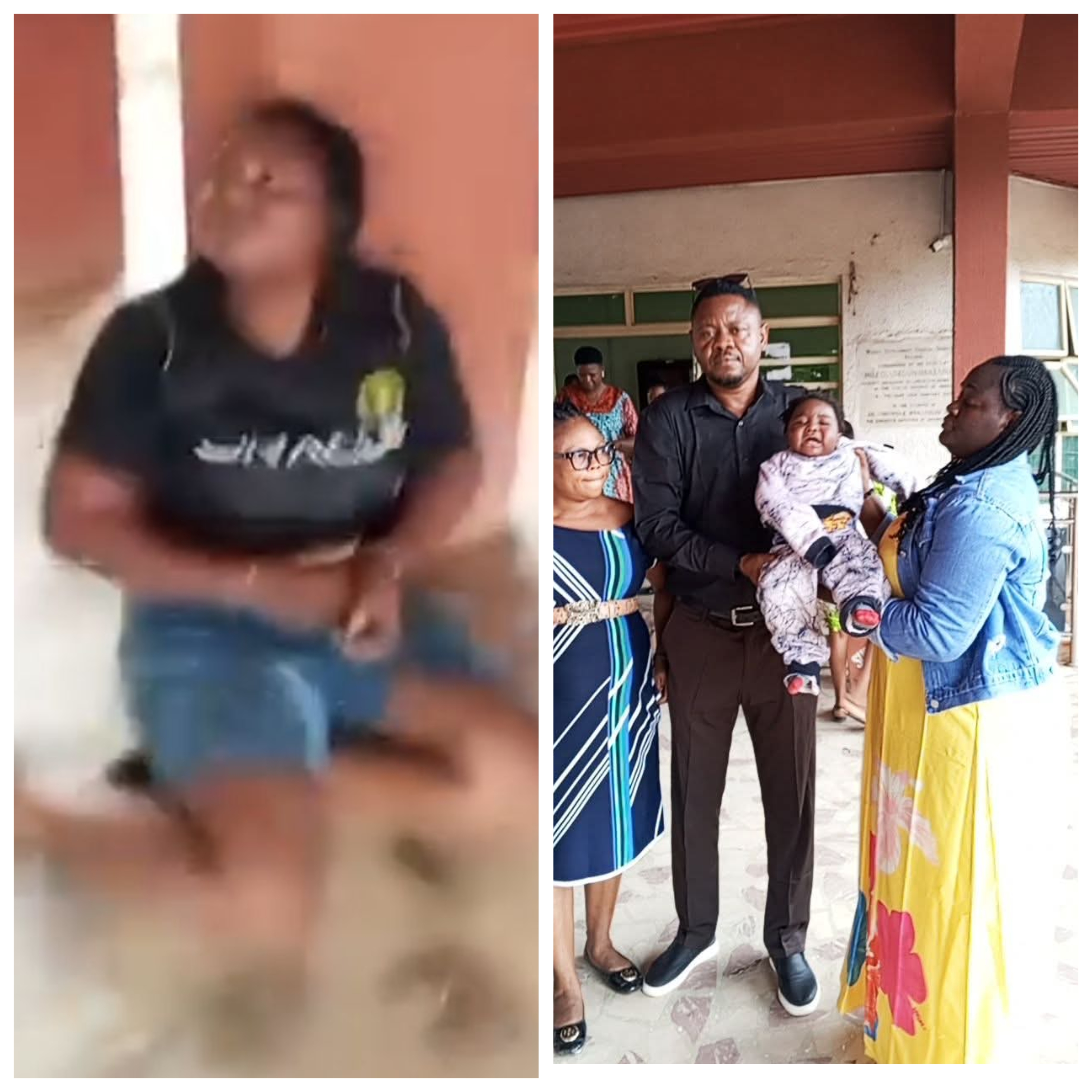 Woman accused of brutalising 10-year-old boy breaks down in tears after police took her infant child into protective custody (video)