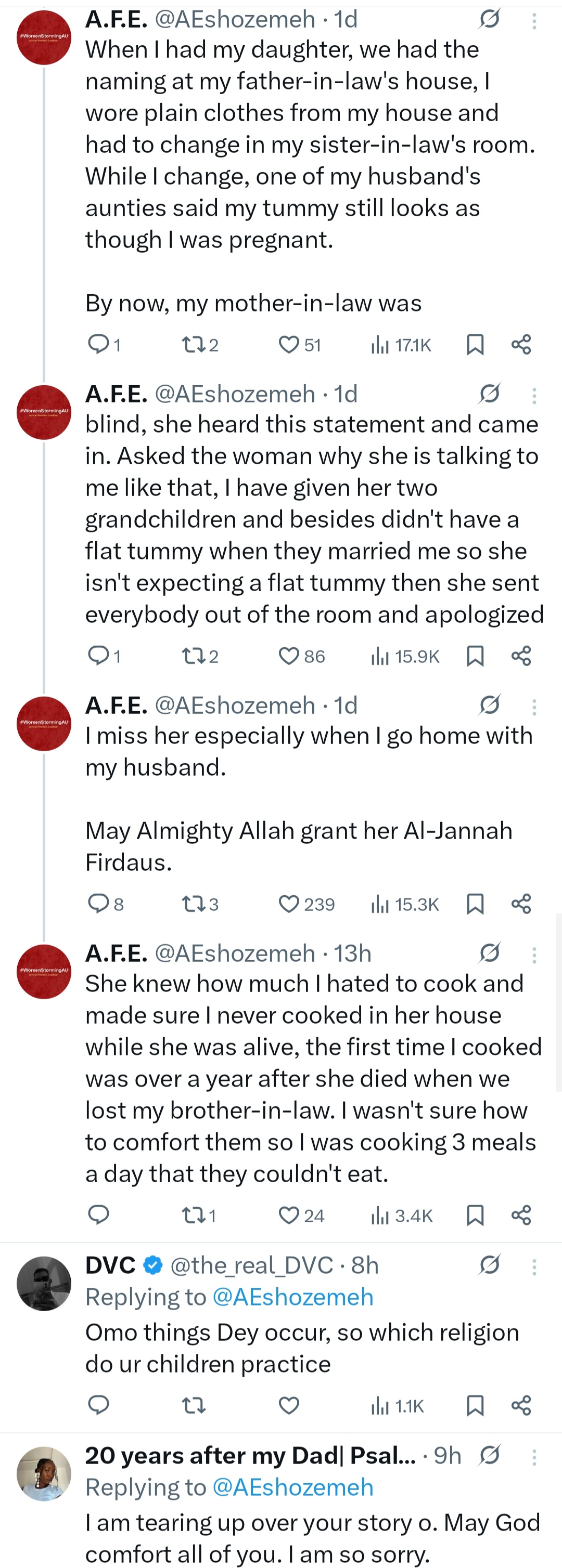 Woman shares touching ways her mother-in-law treated her kindly and defended her always