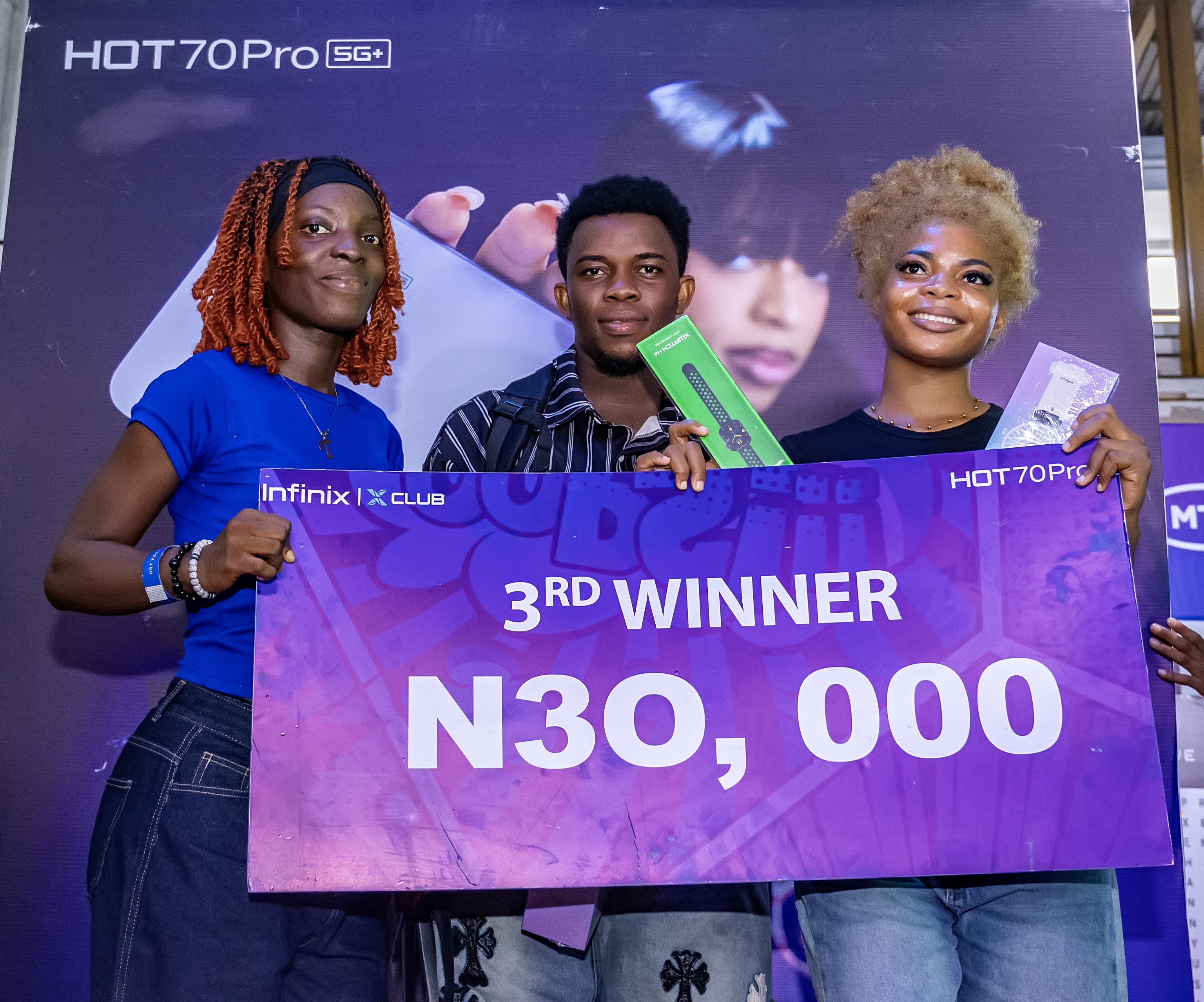 Thousands Turn Out as Qing Madi Makes Her Official Infinix Debut at HOT 70 Pro 