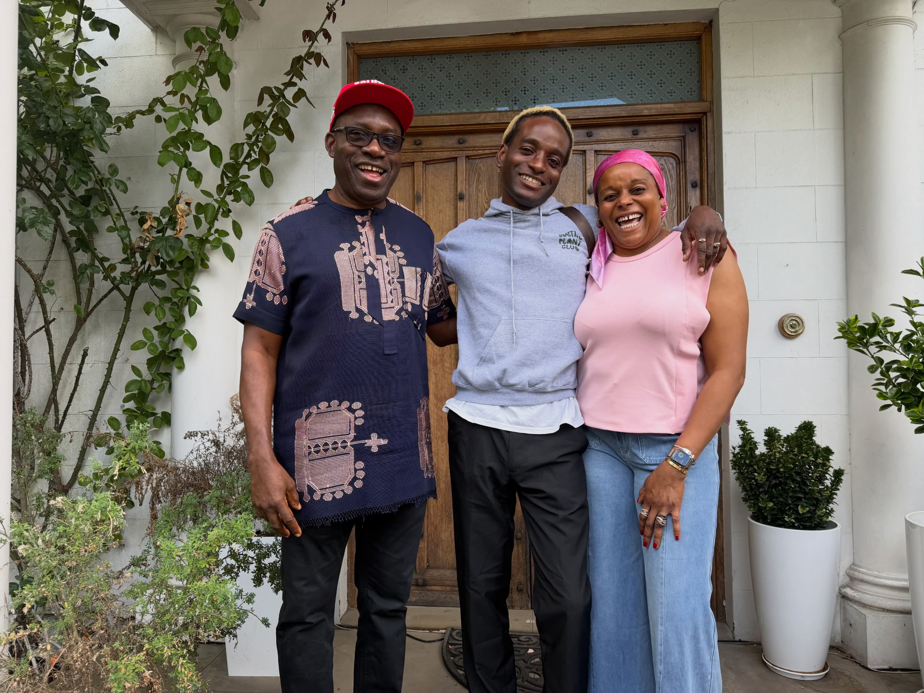 Ozonna Soludo pictured with his parents and siblings after sister