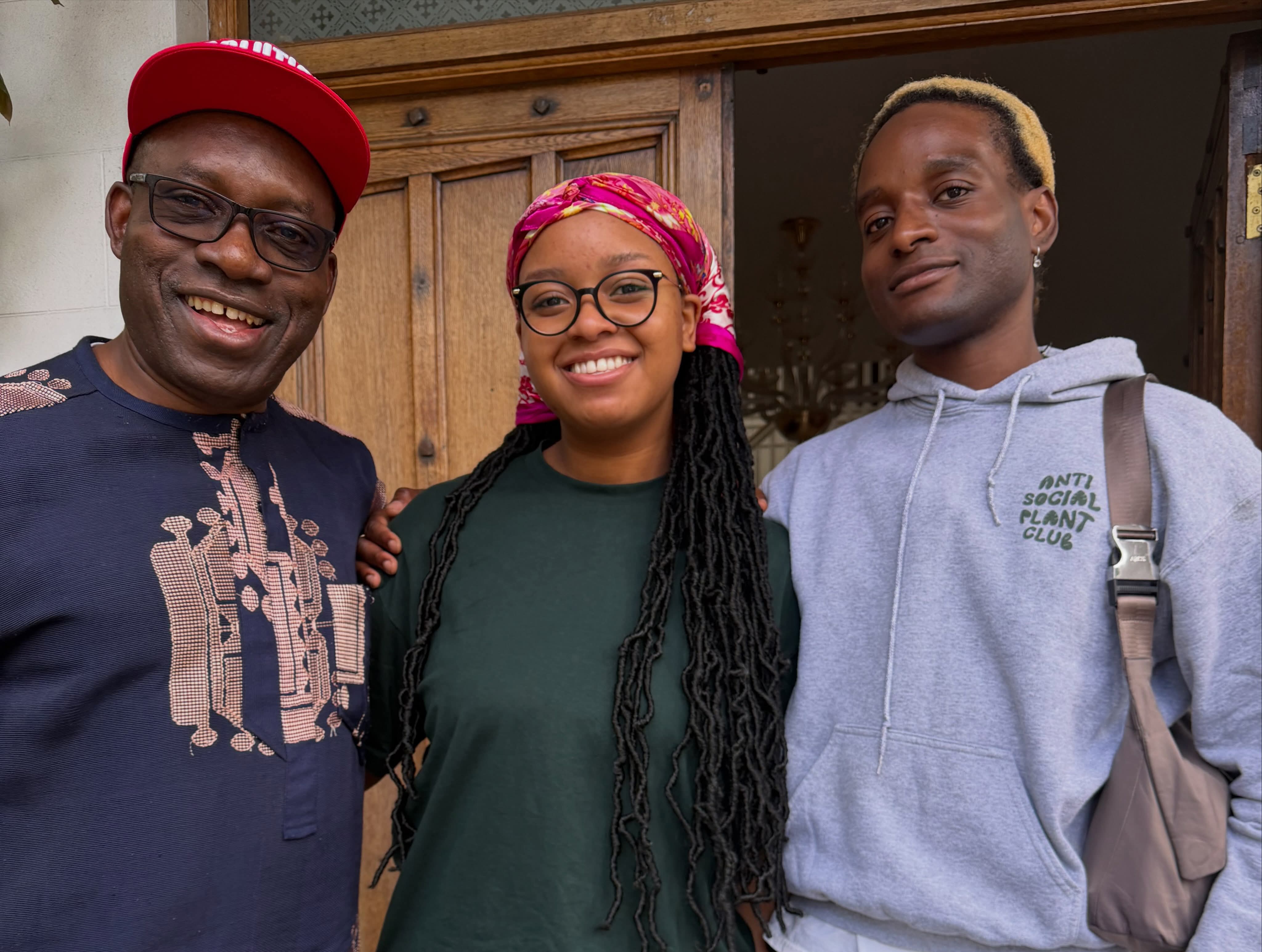 Ozonna Soludo pictured with his parents and siblings after sister
