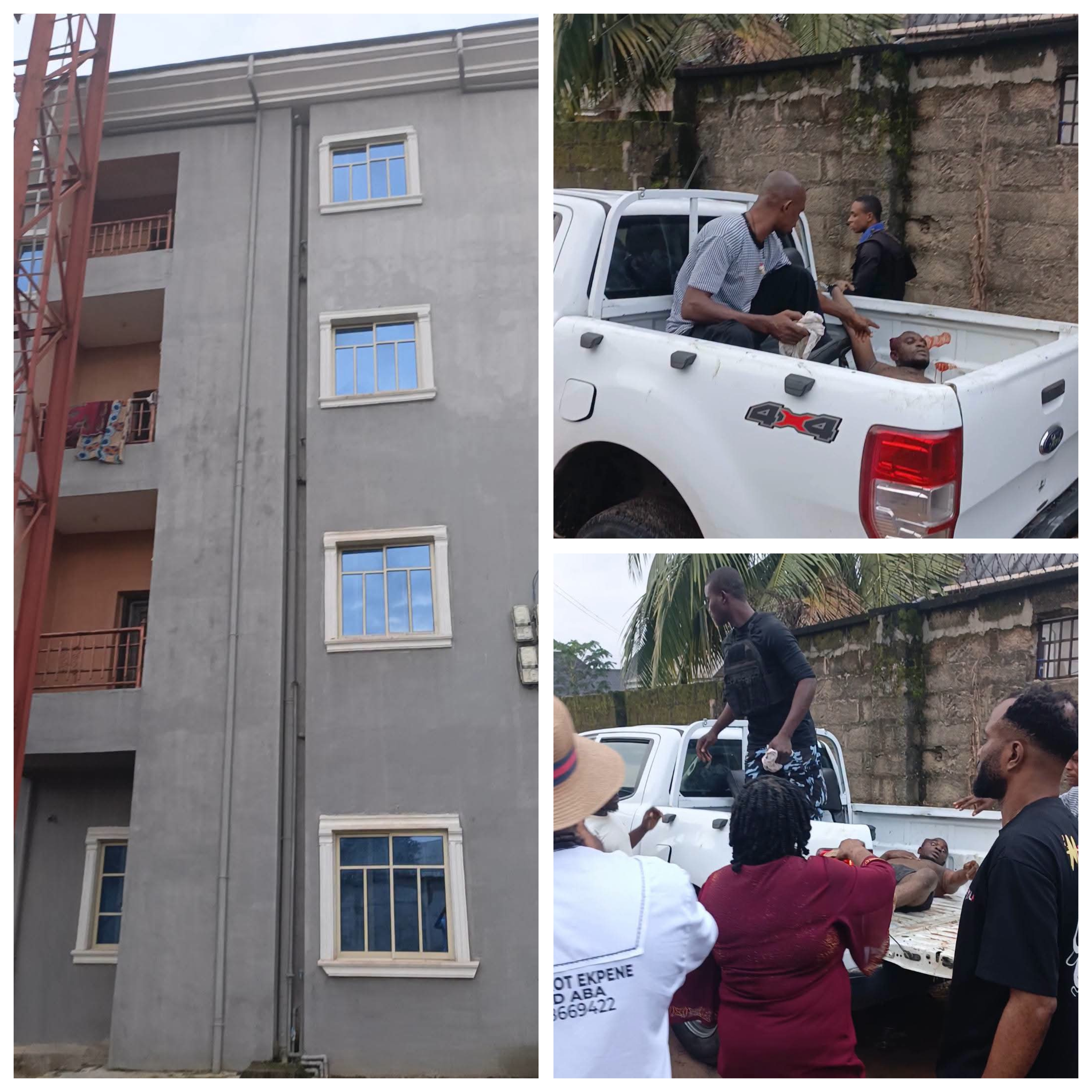 Man arrested for allegedly throwing his two children from storey building in Abia