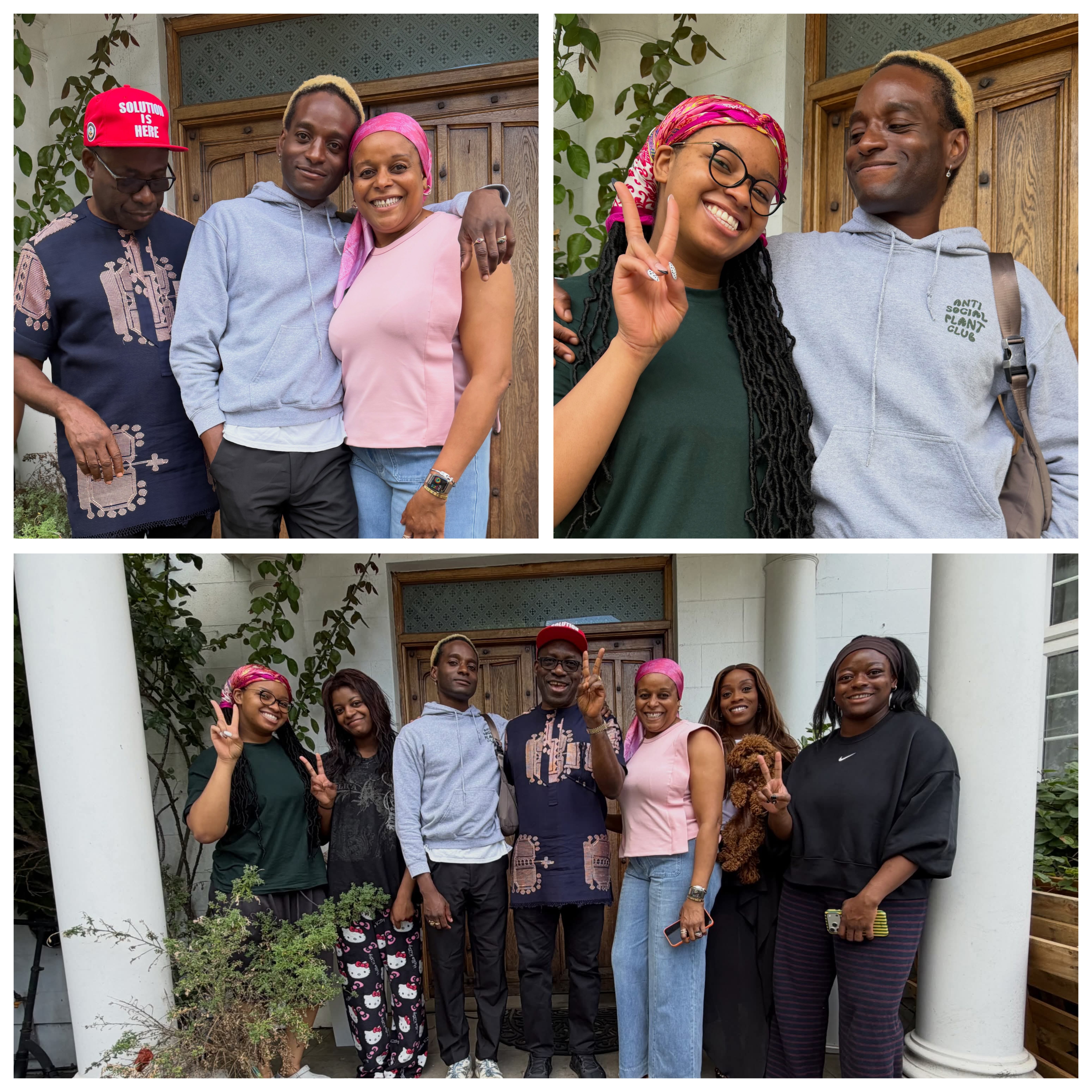 Ozonna Soludo pictured with his parents and siblings after sister