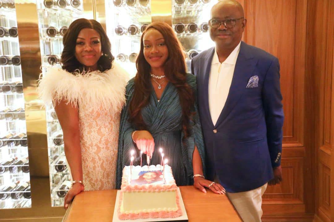 Wike throws daughter a dinner party days after she bagged degree from UK University (photos)